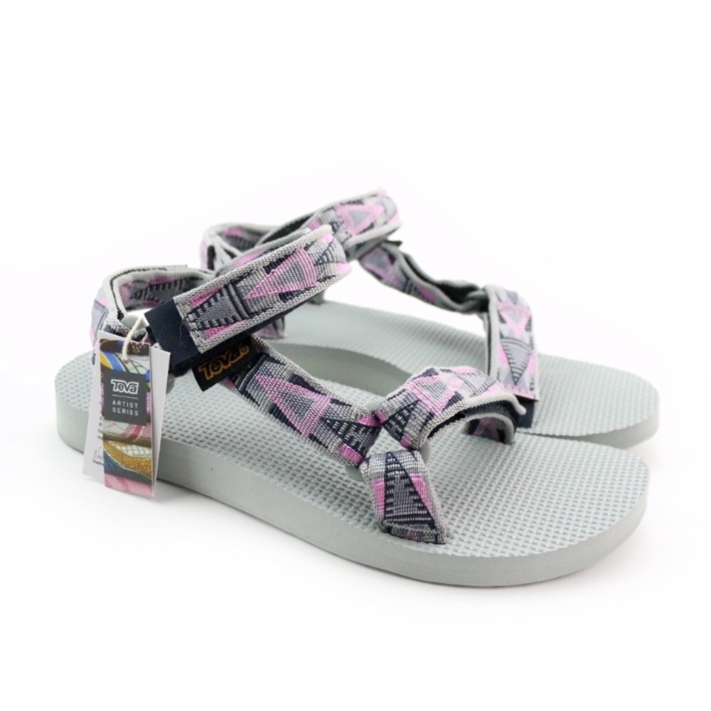 Teva Original Universal Mosaic Pink Grey Sandal 🌸